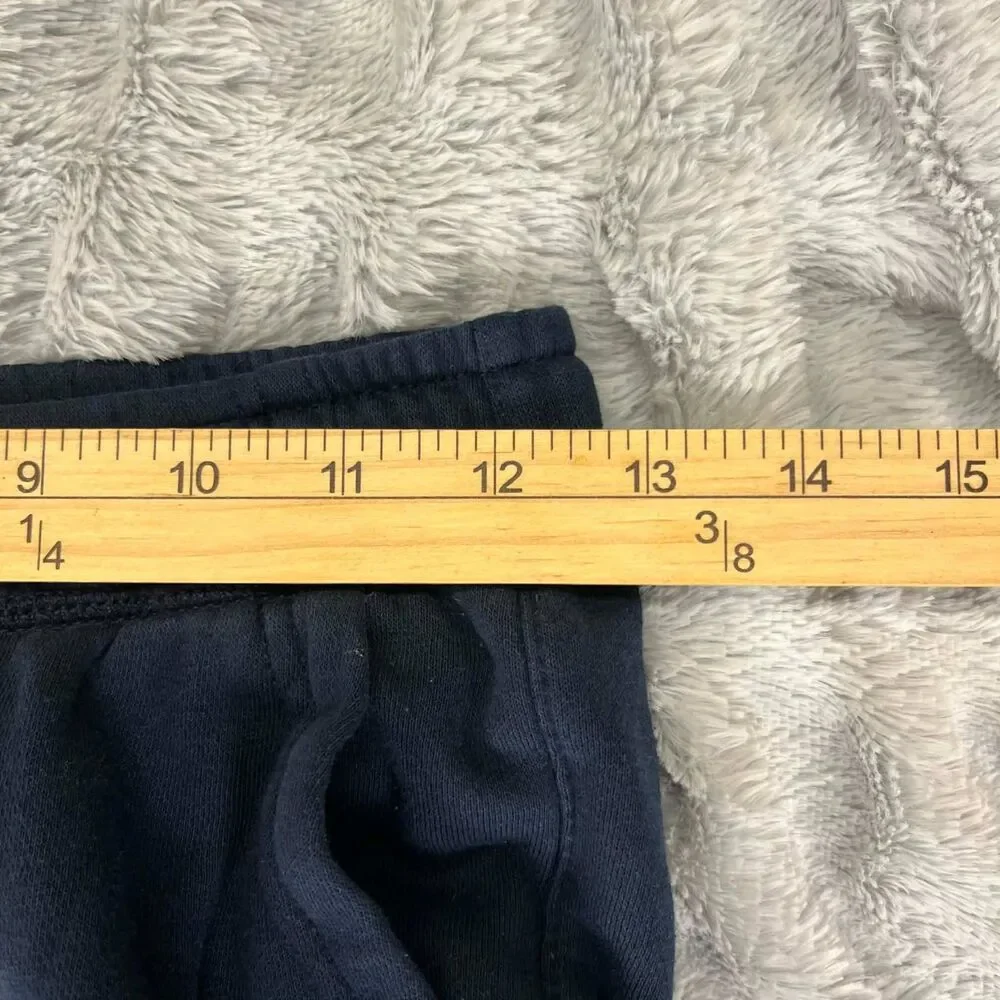 Old Navy Sweatpants Boys L 10-12 Navy Fleece Joggers Elastic Waist Cuffed Pants